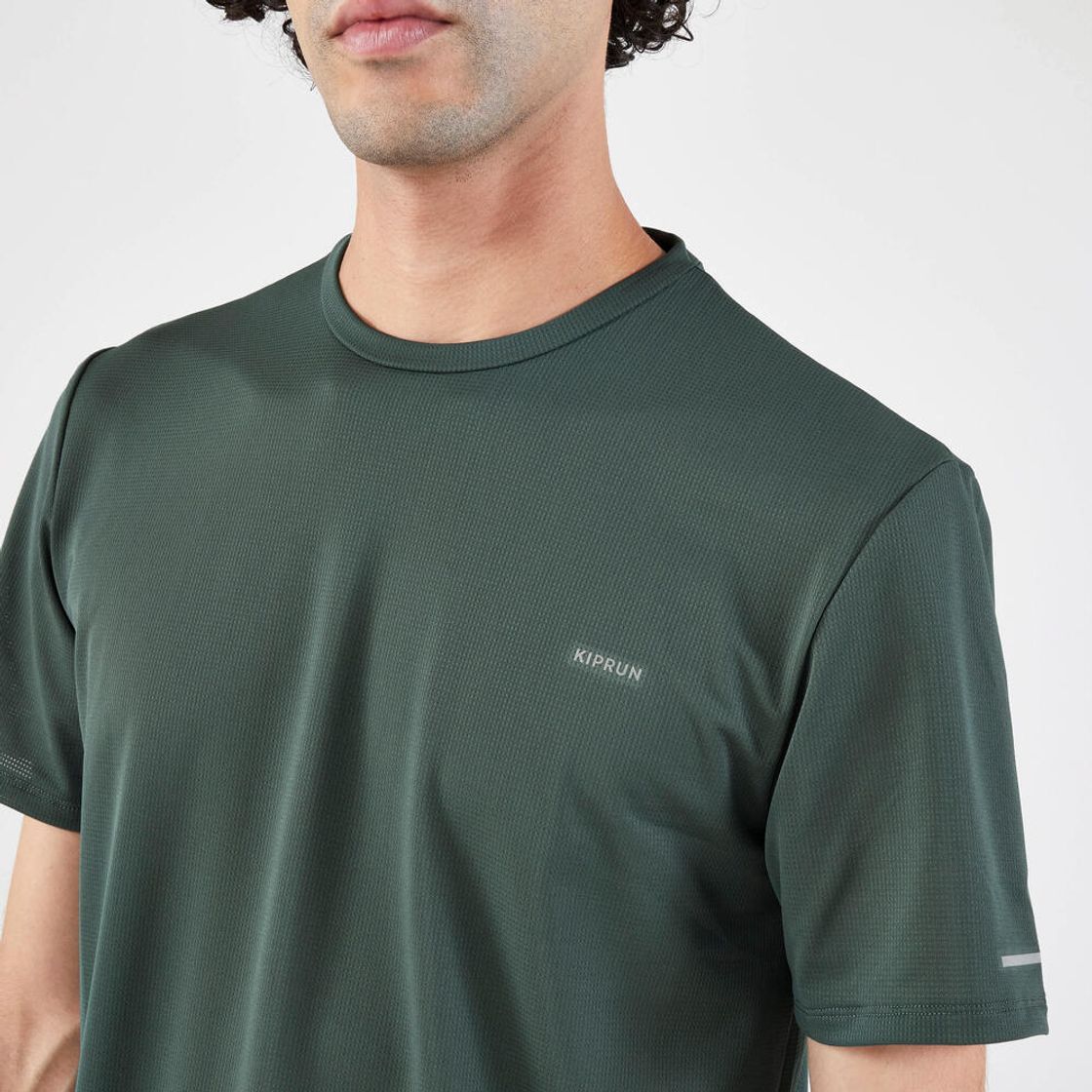 데카트론 남성 러닝 반팔 티 런 드라이 500 스모크 그린(DECATHLON Men's Running Short-Sleeved T-Shirt Run Dry 500 Smoke Green) - 5
