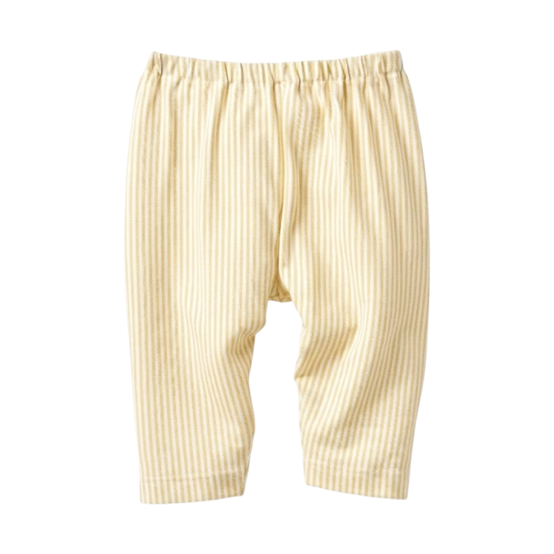 481782-43 (Kids) Uniqlo Airism Relaxed Fit Striped Cropped Leggings Yellow - JP