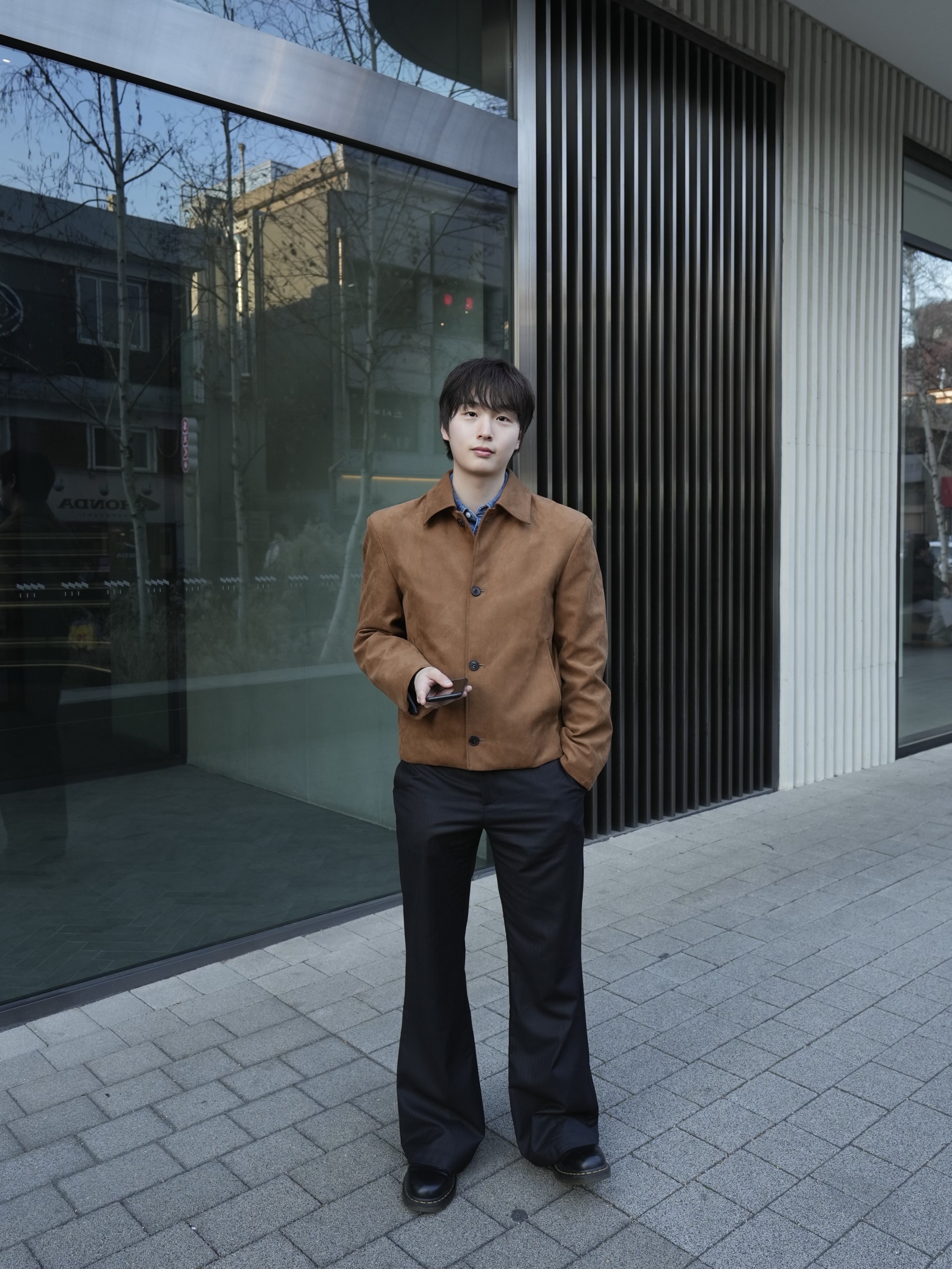 Dr. Martens 1461 Smooth Black 착용 스타일 - 2