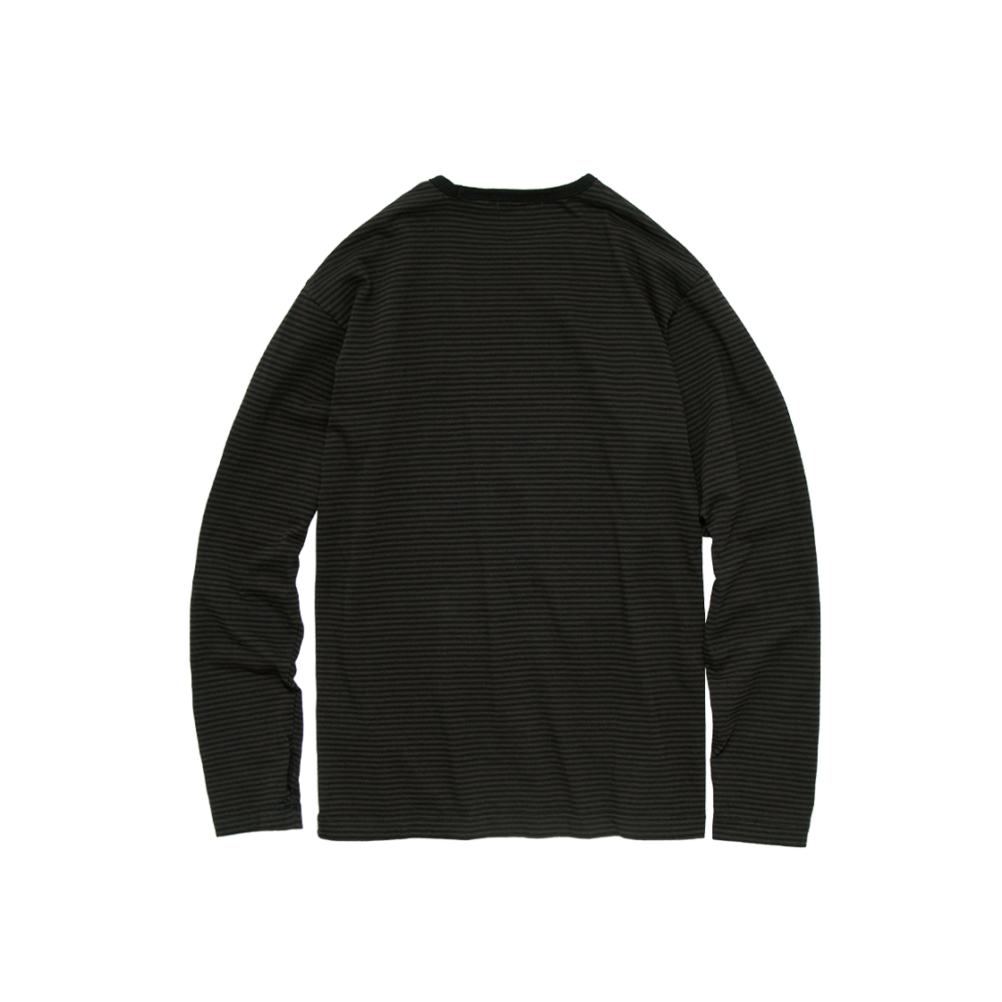 폴리테루 휴먼인덱스 휴먼 핀 스트라이프 롱 슬리브 블랙 브라운(Polyteru Human Index Human Pin Striped Long Sleeves Black Brown) - 2