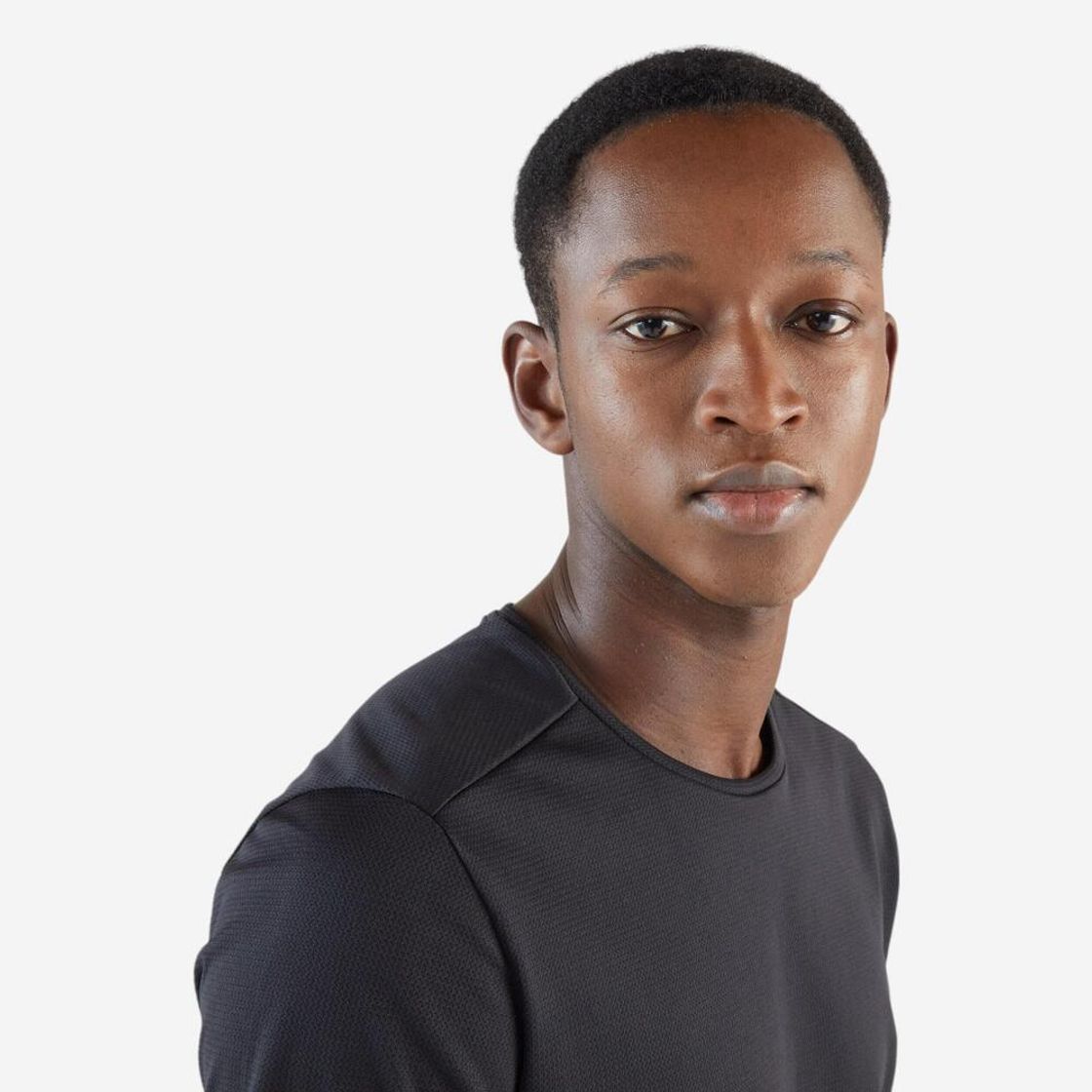 데카트론 남성 러닝 반팔 티 런 드라이 100 스모크 블랙(DECATHLON Men's Running Short-Sleeved T-Shirt Run Dry 100 Smoke Black) - 5