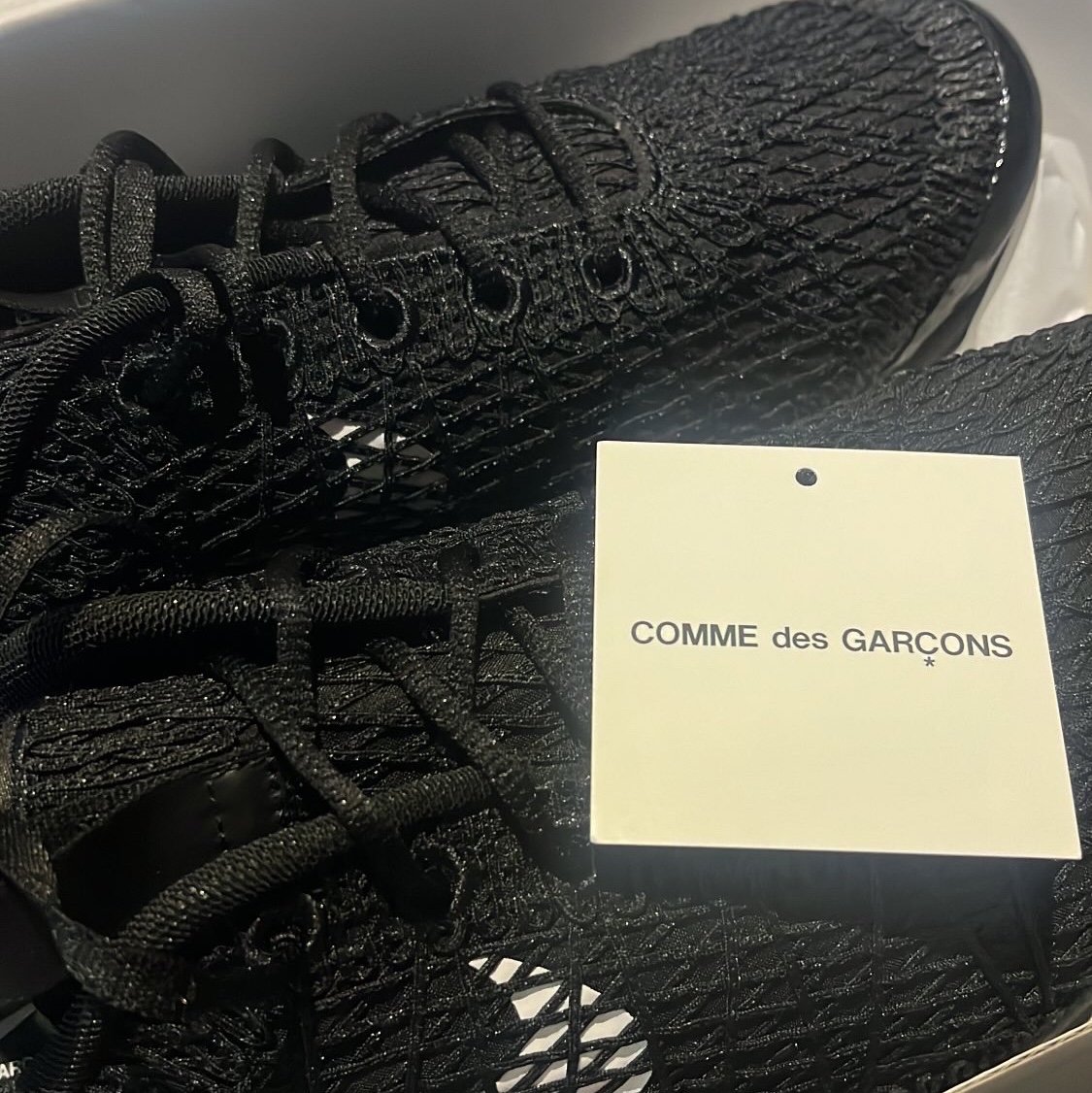 Nike x Comme des Garcons Homme Plus Air Rejuven8 Black White 착용 스타일