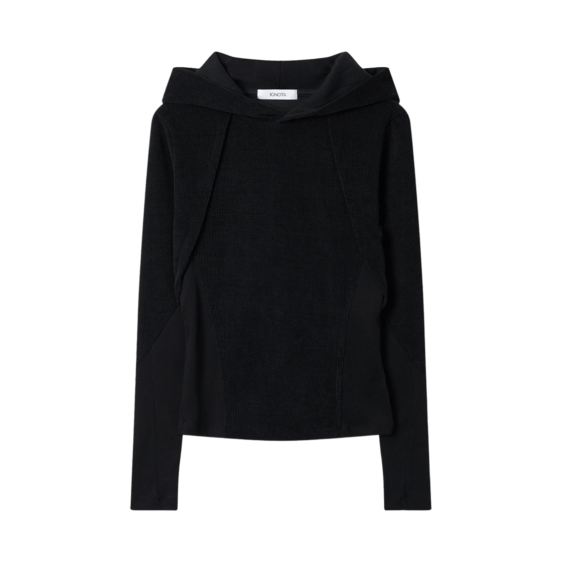 이그노타 코어:14 레이어드 후디 블랙(IGNOTA Core:14 Layered Hoodie Black)