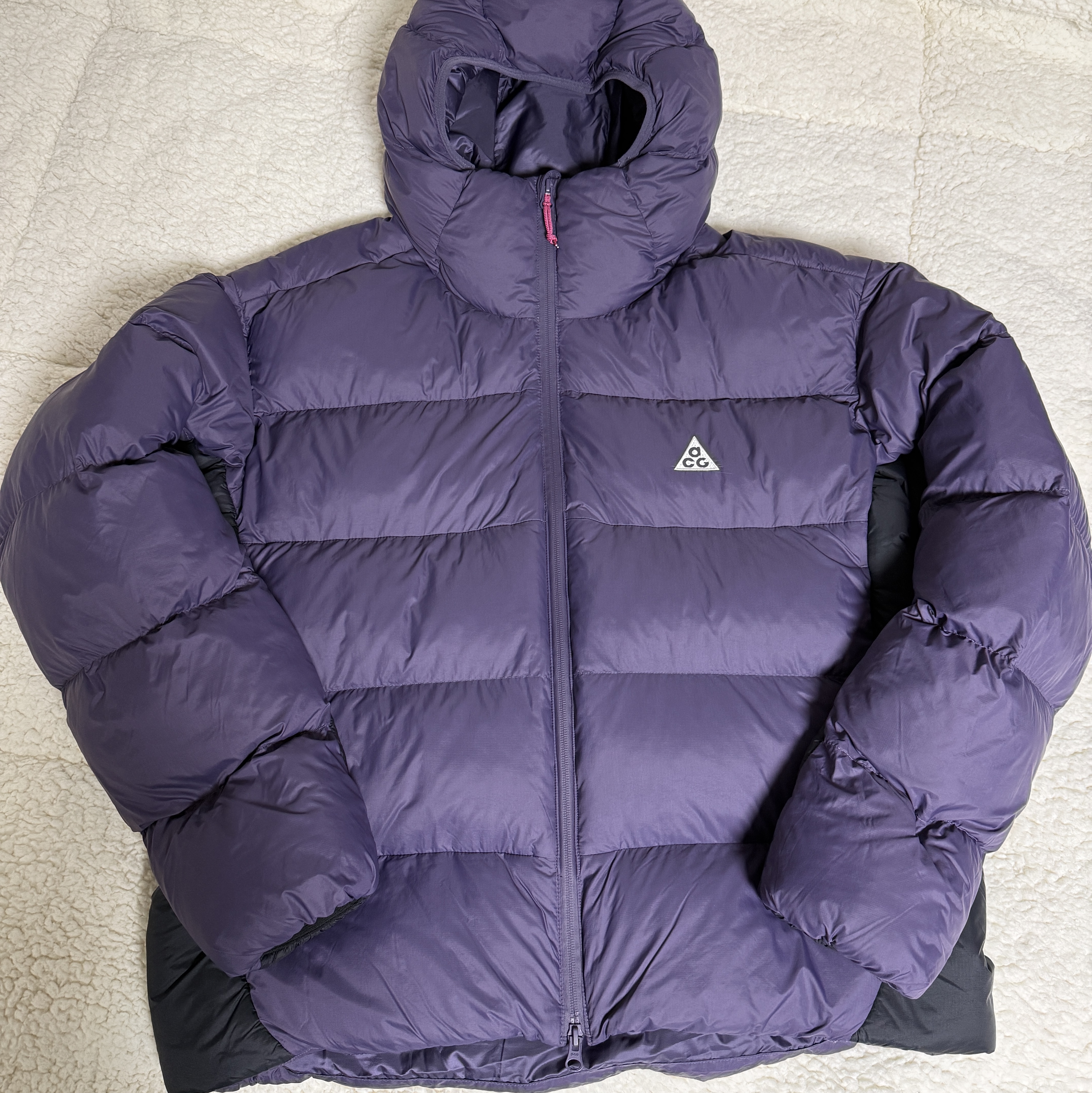 Nike ACG Therma-Fit ADV Lunar Lake Loose Hooded Jacket Dark Raisin Black - Asia 착용 스타일 - 1
