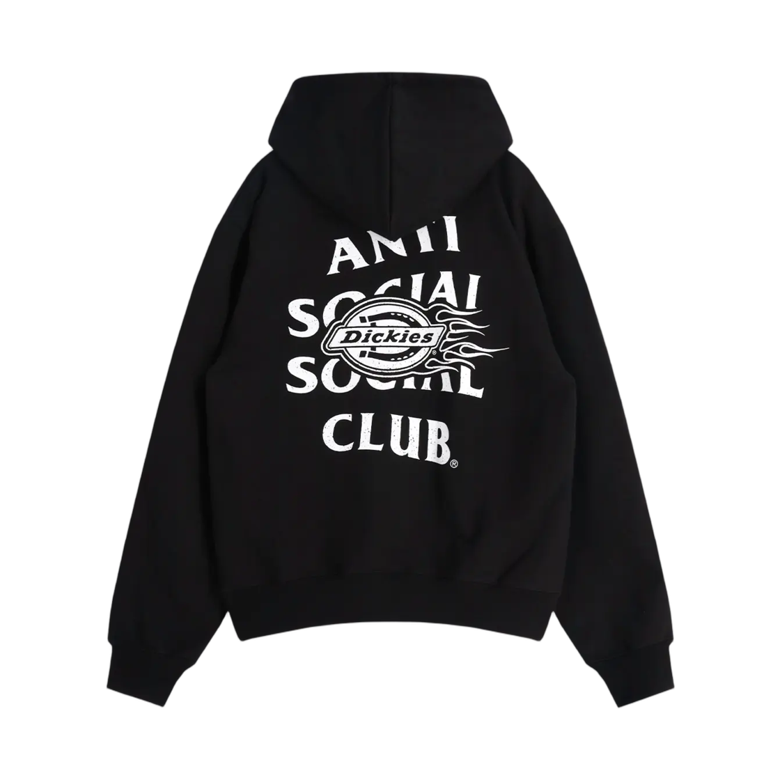 안티 소셜 소셜 클럽 x 디키즈 플레임 후드 블랙