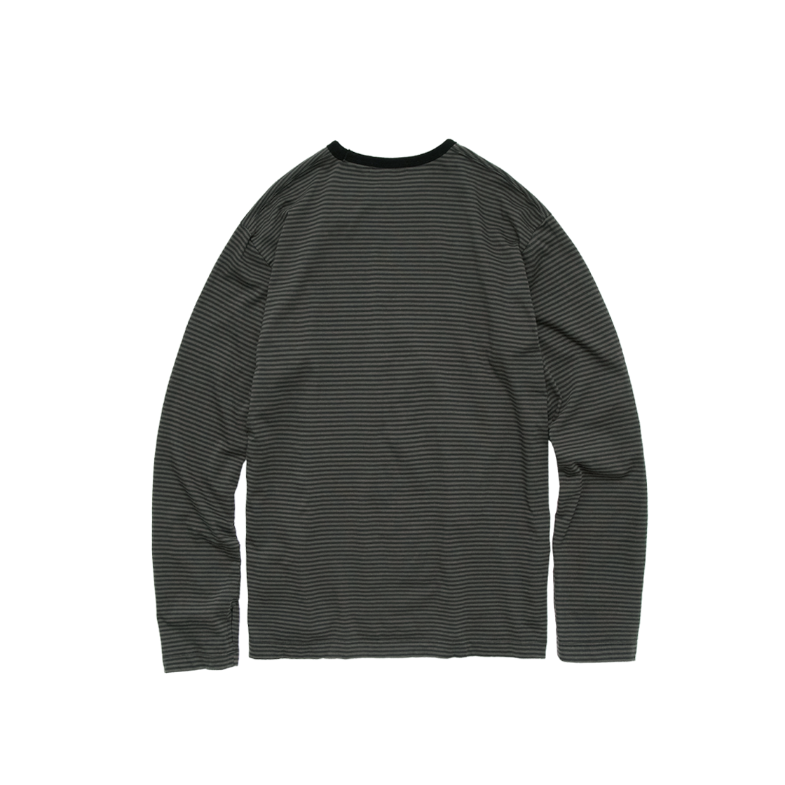 폴리테루 휴먼인덱스 휴먼 핀 스트라이프 롱 슬리브 카키(Polyteru Human Index Human Pin Striped Long Sleeves Khaki) - 2