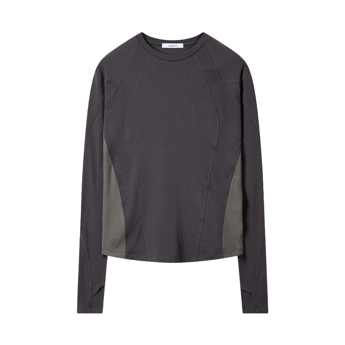 이그노타 코어:14 패널드 롱 슬리브 바이올렛 차콜