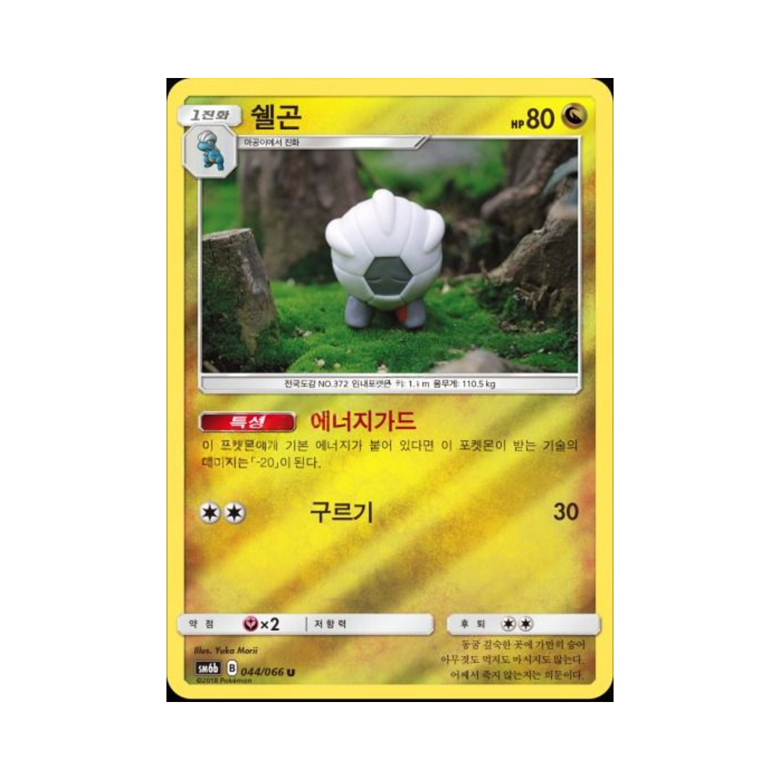 포켓몬 TCG 쉘곤 U 미러 챔피언로드 (한글판)(Pokemon TCG Shelgon U Mirror Champion Road (Korean Ver.)) - 1