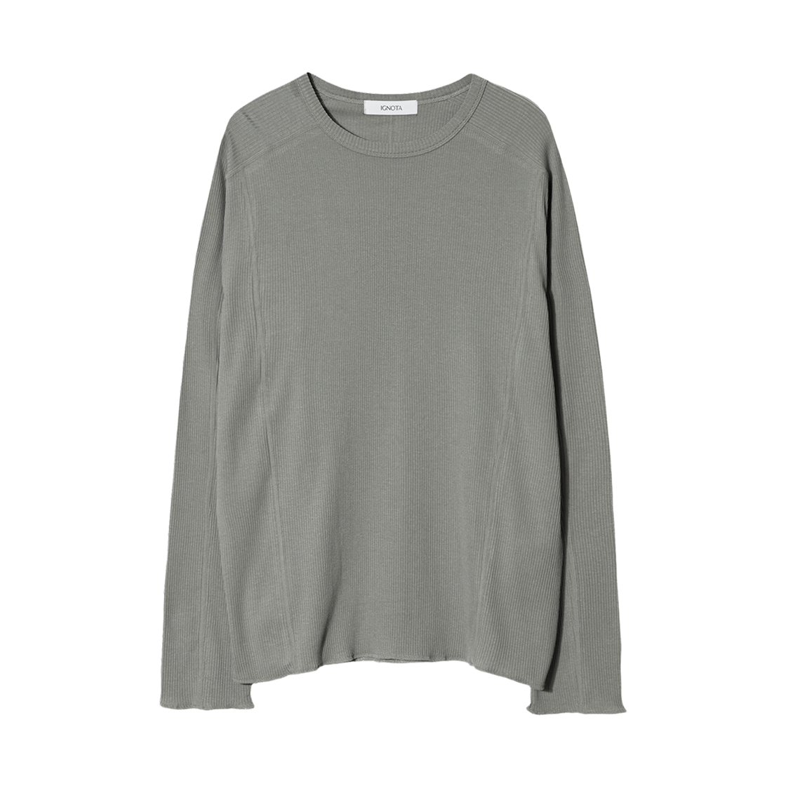 이그노타 코어:14 컷 롱 슬리브 카키그레이(IGNOTA Core:14 Cut Long Sleeve Khaki Grey)