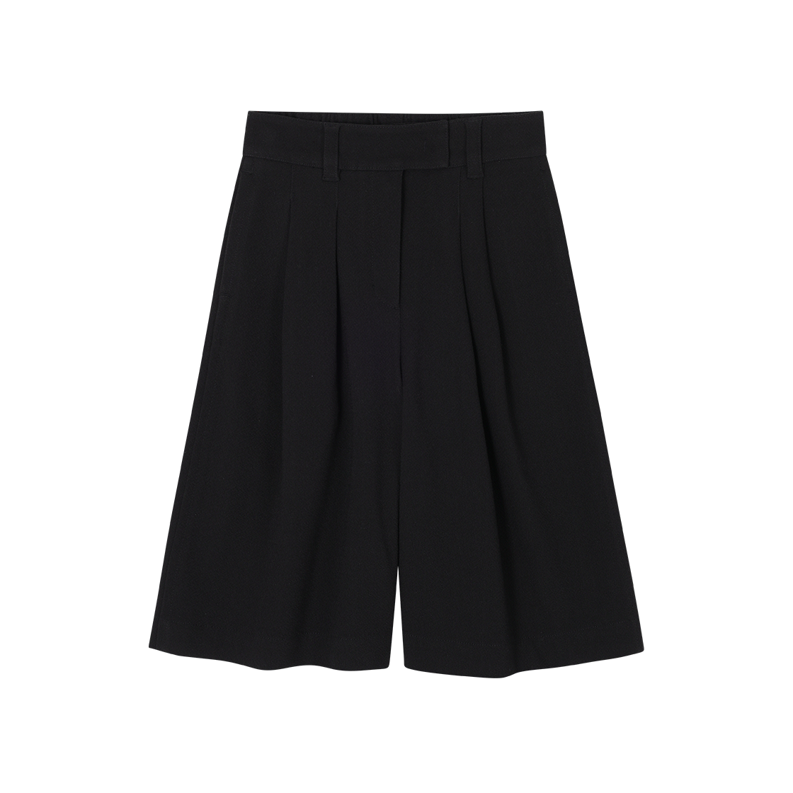 WI3PT306BK (W) SONGZIO Asymmetric Bermuda Shorts Black