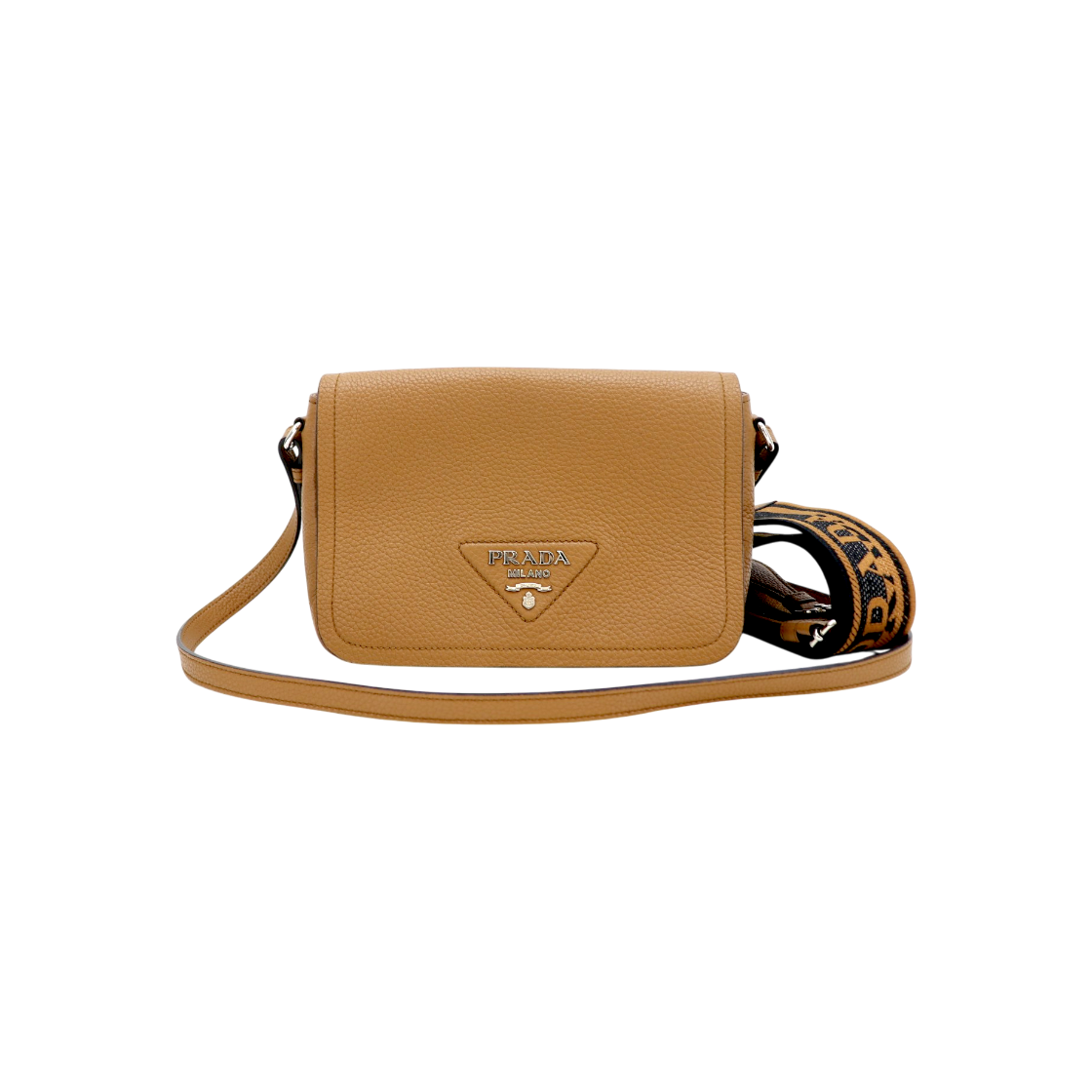 IT7527DDNJMU Prada Vitello Daino Strap Shoulder Bag