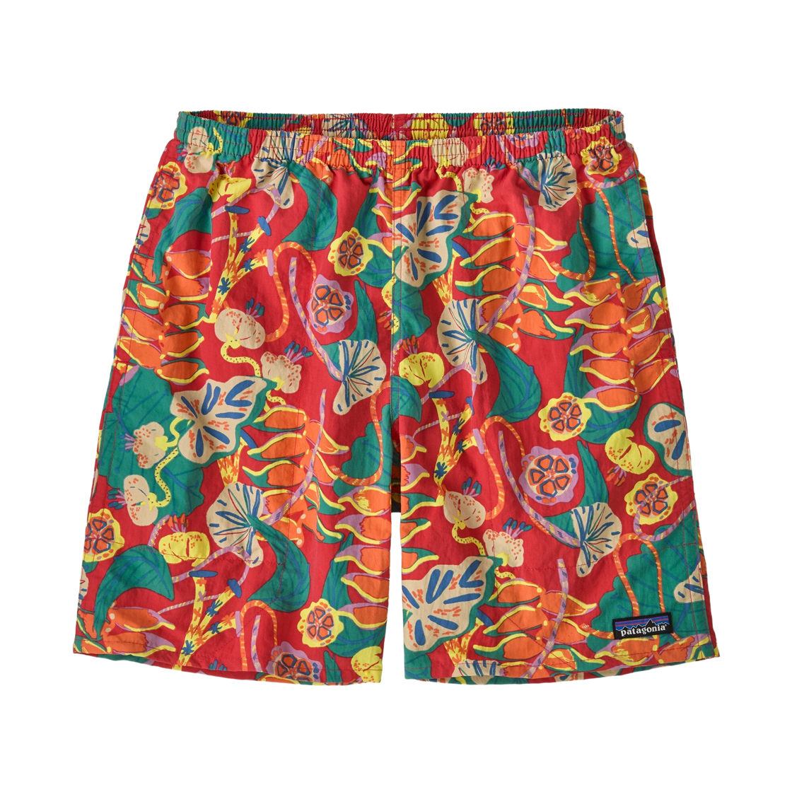 58035 Patagonia Baggies Longs Shorts 7 Inch Tropiclimb Hot Ember