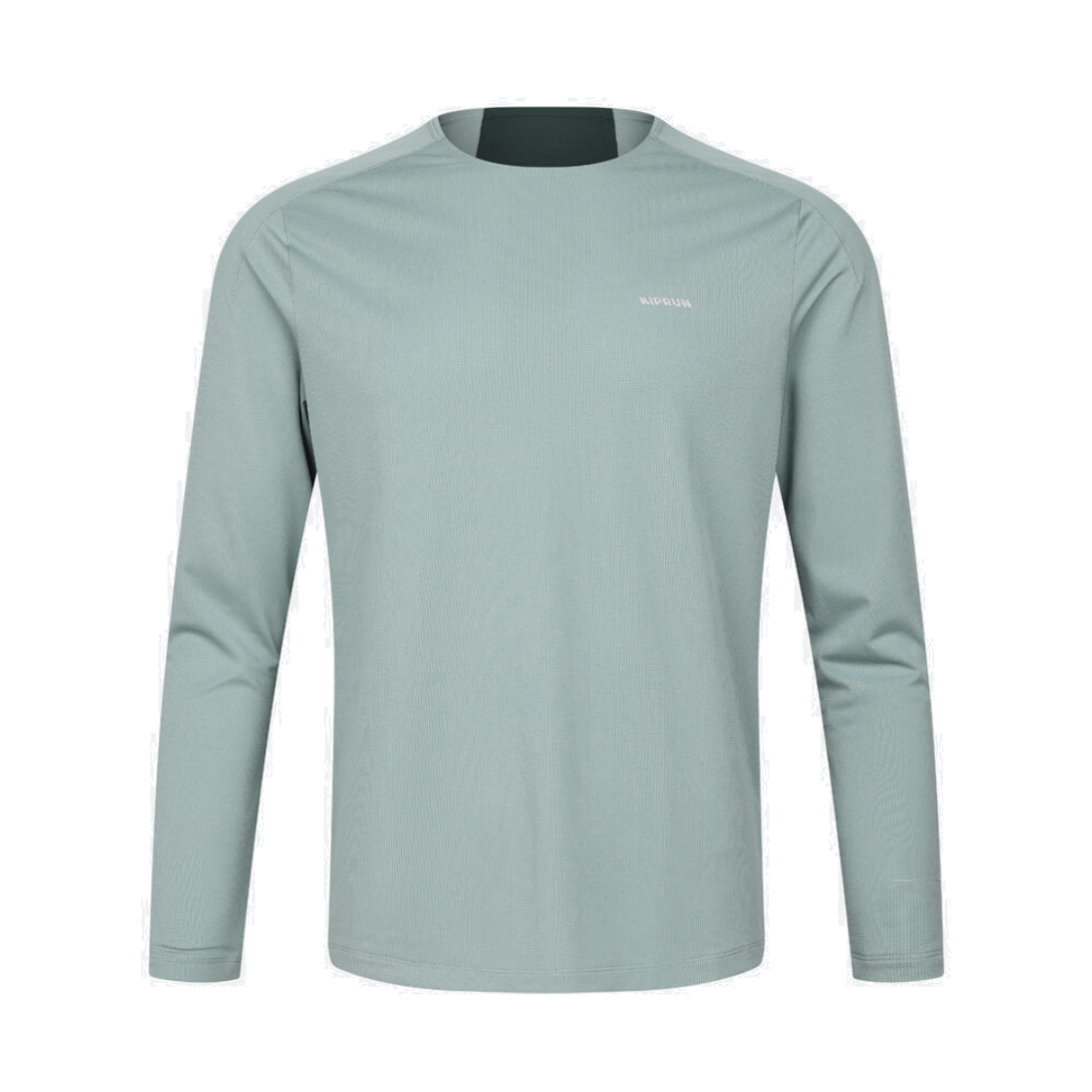 8980631 DECATHLON Men's Running Long-Sleeved T-Shirt Run Dry 500 Frozen Green