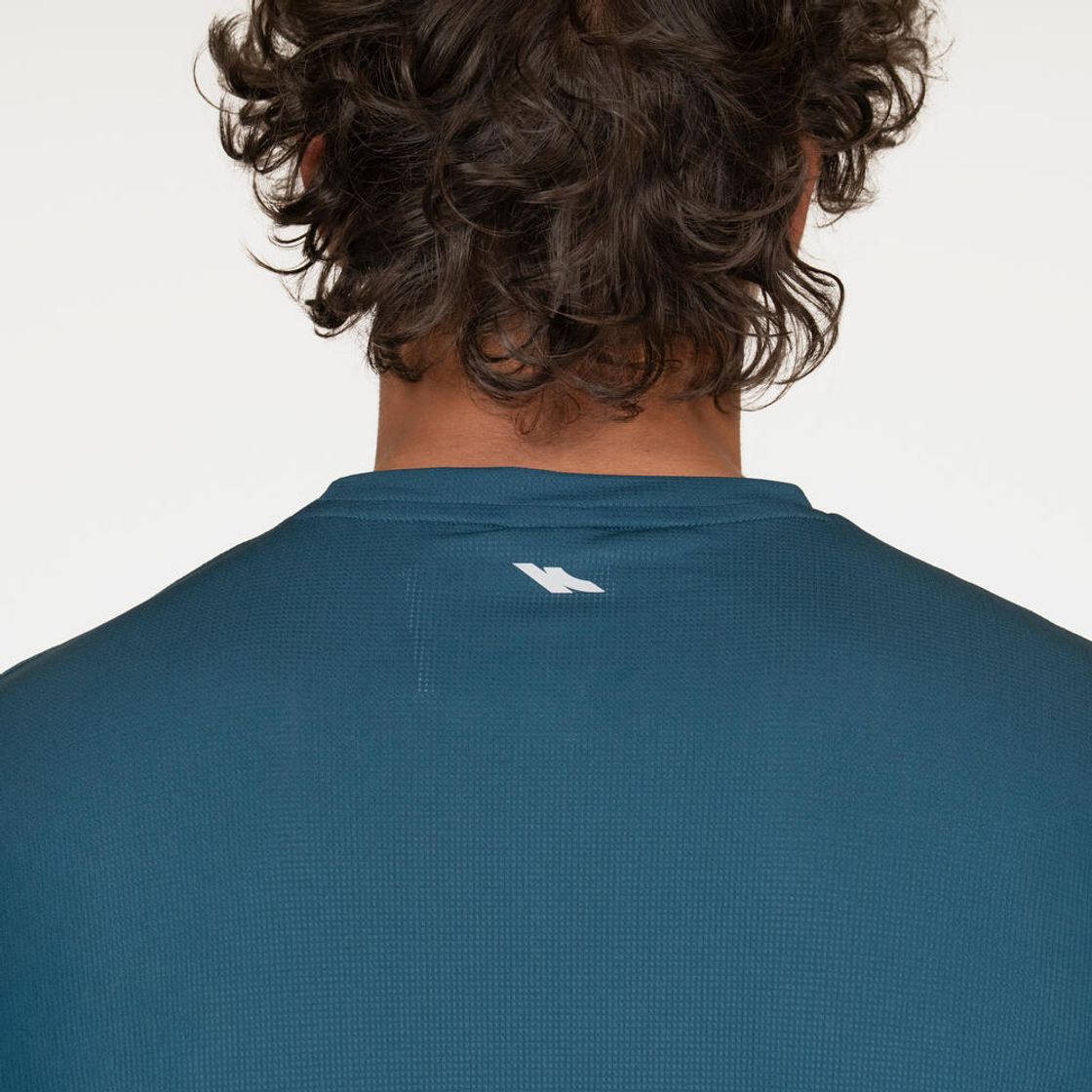 데카트론 남성 러닝 반팔 티 런 드라이 500 틸 블루(DECATHLON Men's Running Short-Sleeved T-Shirt Run Dry 500 Teal Blue) - 7