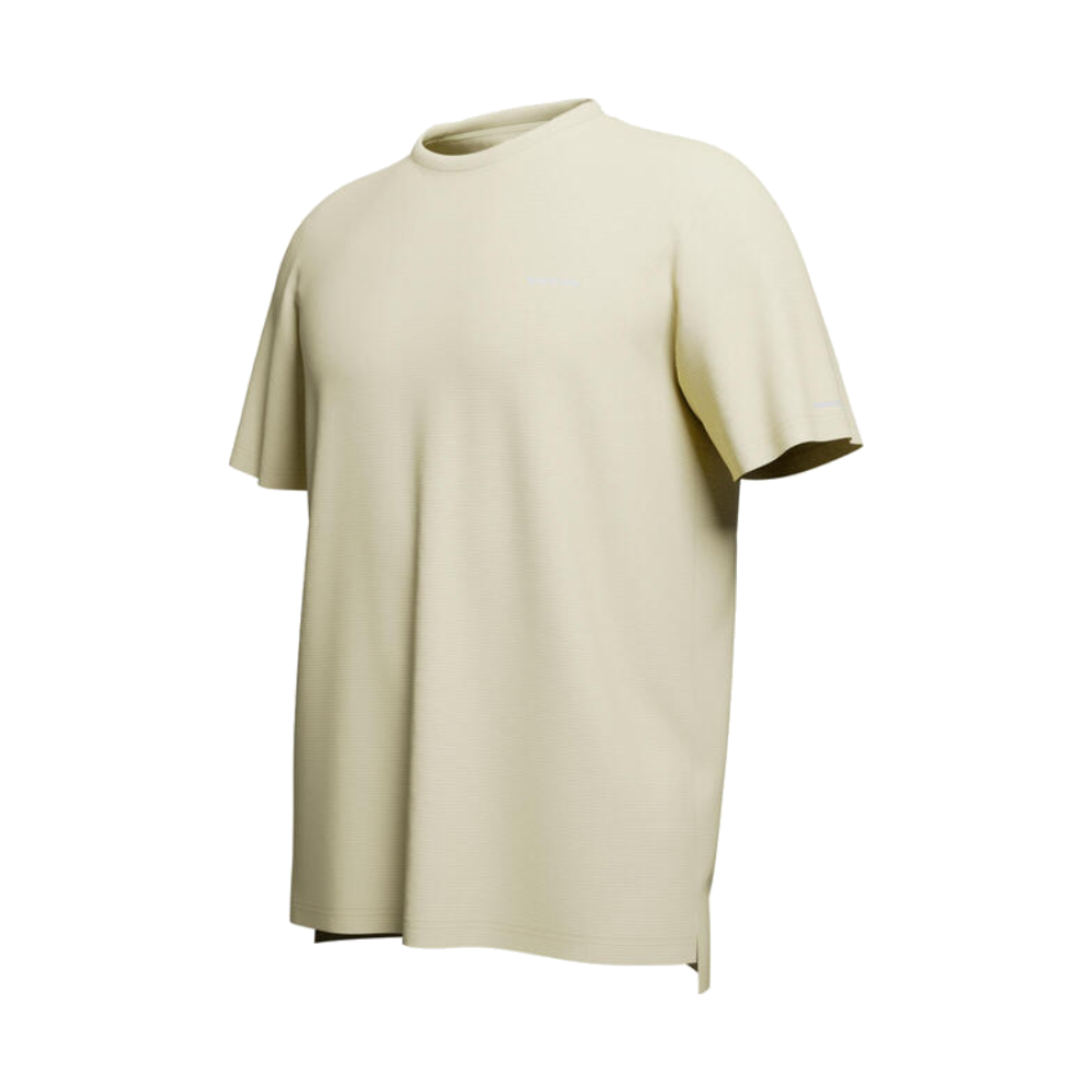 데카트론 남성 러닝 반팔 티 런 드라이 500 바닐라 옐로우(DECATHLON Men's Running Short-Sleeved T-Shirt Run Dry 500 Vanilla Yellow)