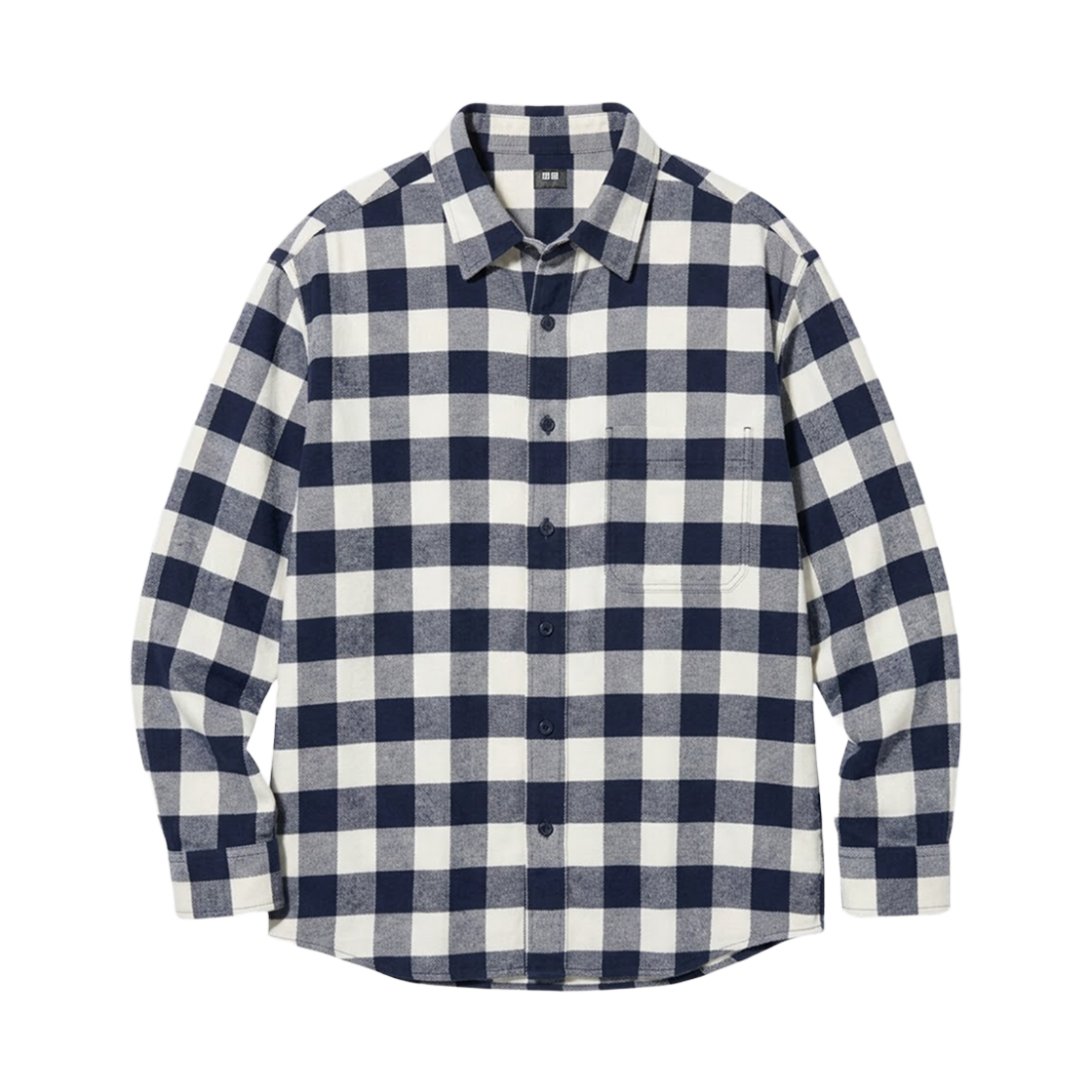 480772-01 Uniqlo Flannel Check Shirt Off White - JP