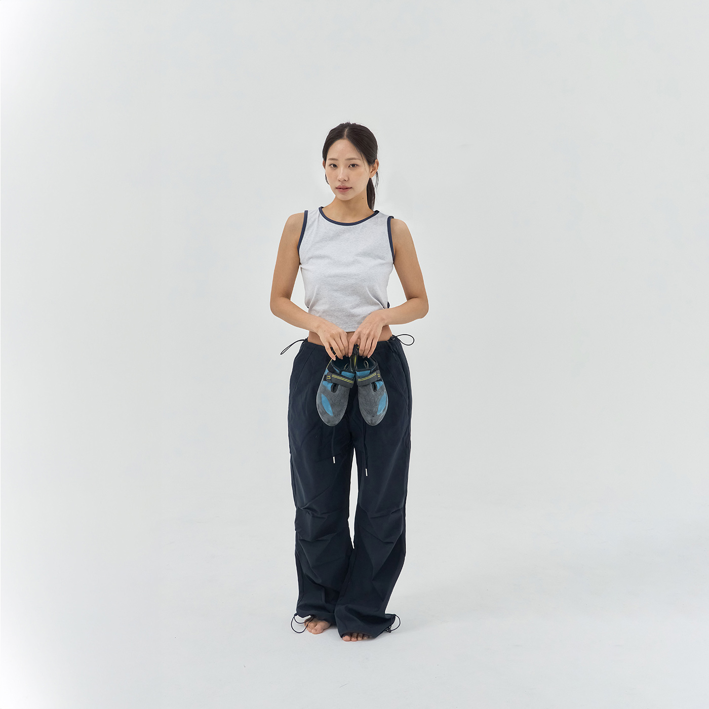 알테그리히 투톤 라인 슬리브리스 네이비(ALLTAGLICH Two Tone Line Sleeveless_Navy) - 4