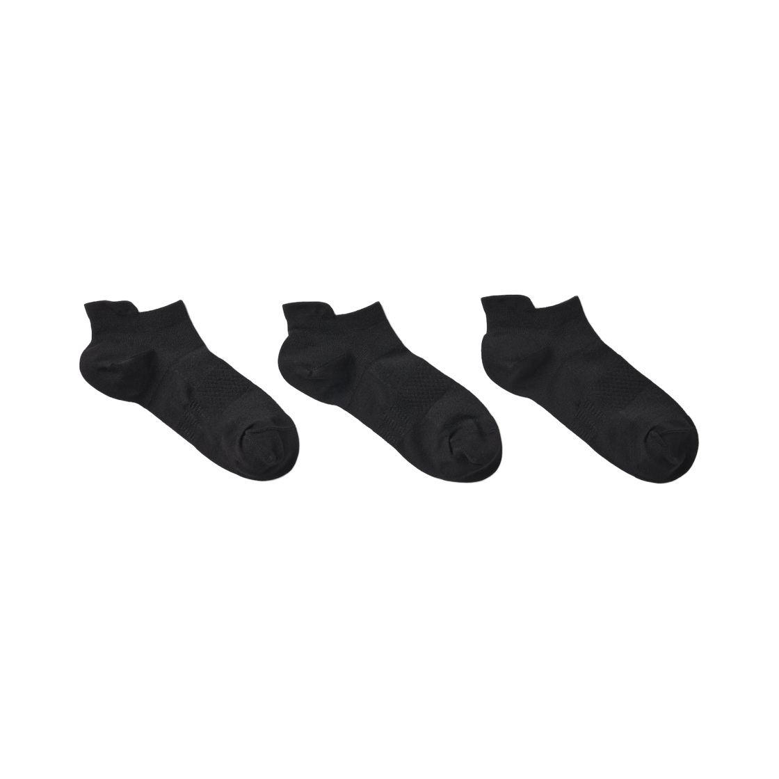 464384-09 (W) Uniqlo Sports Short Socks Black (3 Pack)
