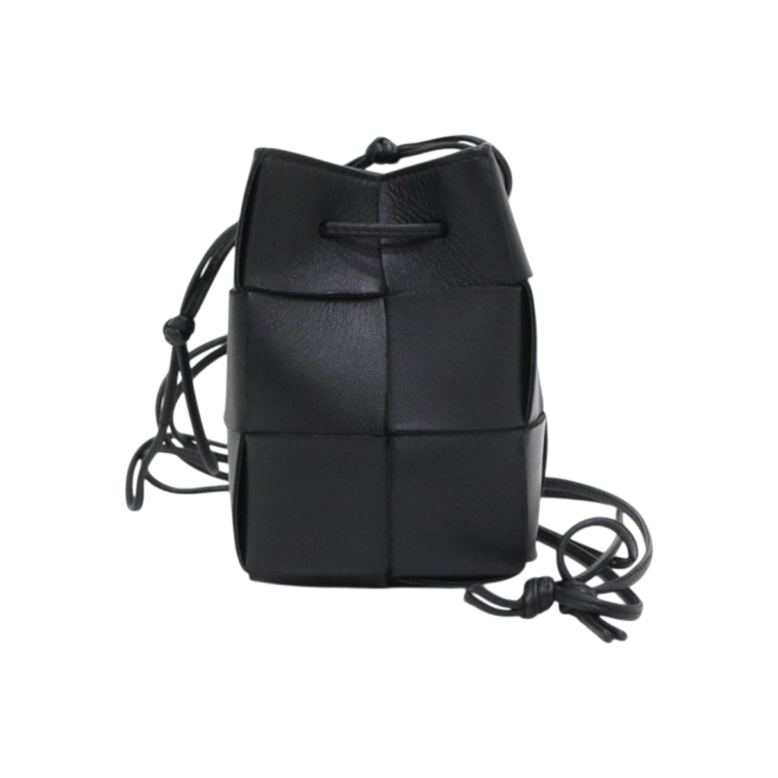 보테가 베네타 680217 블랙 카세트 미니 버킷 숄더백 겸 크로스백aa62398(Bottega Veneta Black Mini Cassette Bucket Bag) - 1