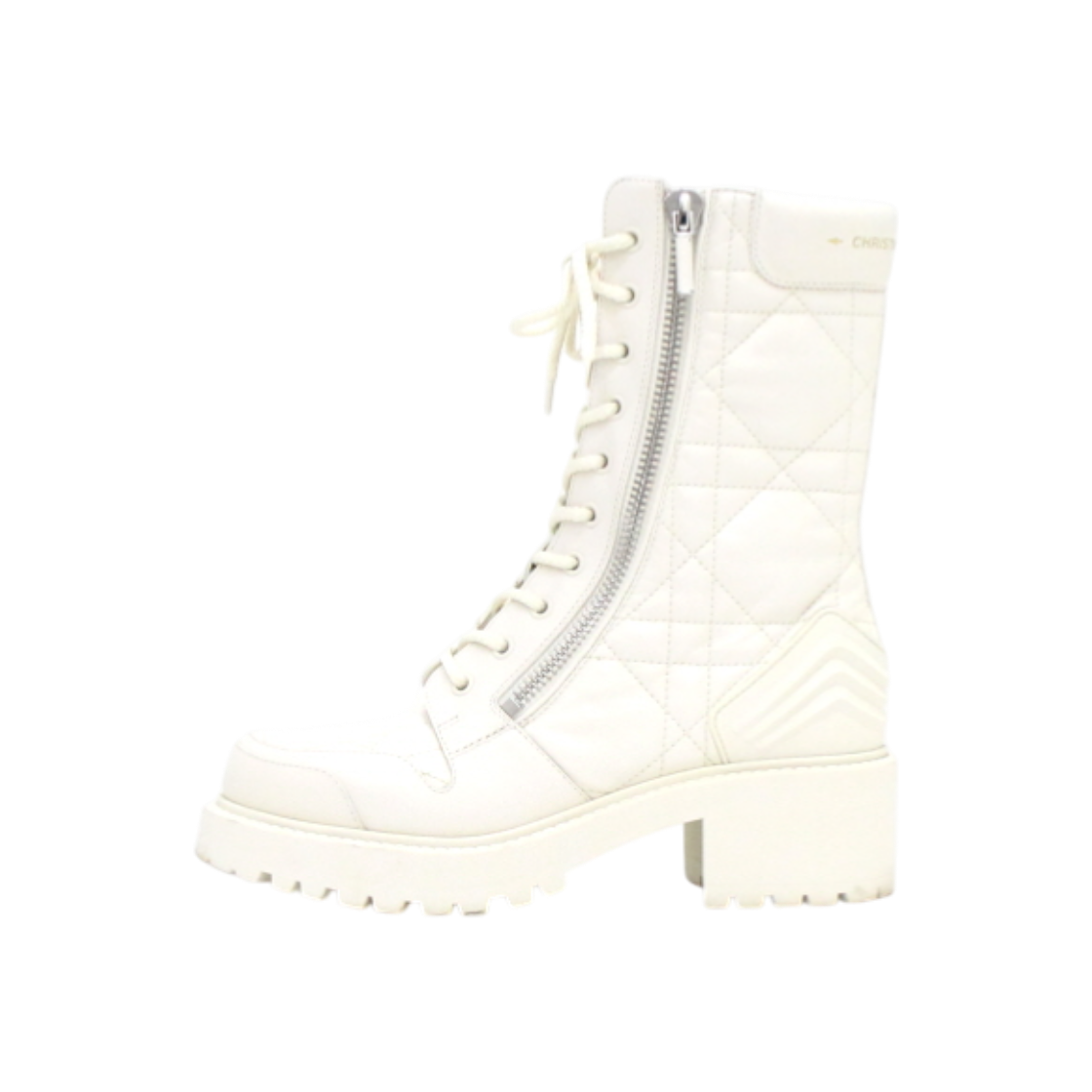 ITHPOSGIRG6L Dior KDI733CQC03W375 White Cannage Quilted Di Reader Ankle Boots