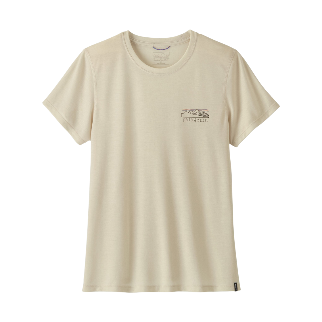 (W) 파타고니아 캐필린 스트라타픽스 쿨 트레일 셔츠 다이노 화이트((W) Patagonia Capilene Stratapeaks Cool Trail Shirt Dyno White) - 1