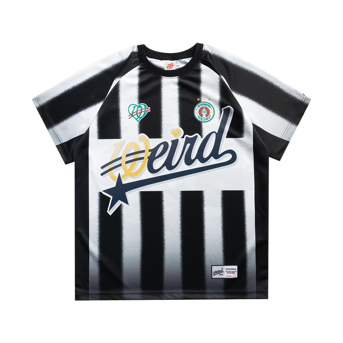 위얼드월드 클럽 레거시 사커저지 블랙(Weird World Club Legacy Soccer Jersey Black)