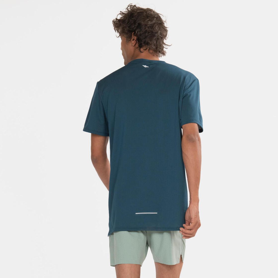 데카트론 남성 러닝 반팔 티 런 드라이 500 틸 블루(DECATHLON Men's Running Short-Sleeved T-Shirt Run Dry 500 Teal Blue) - 4