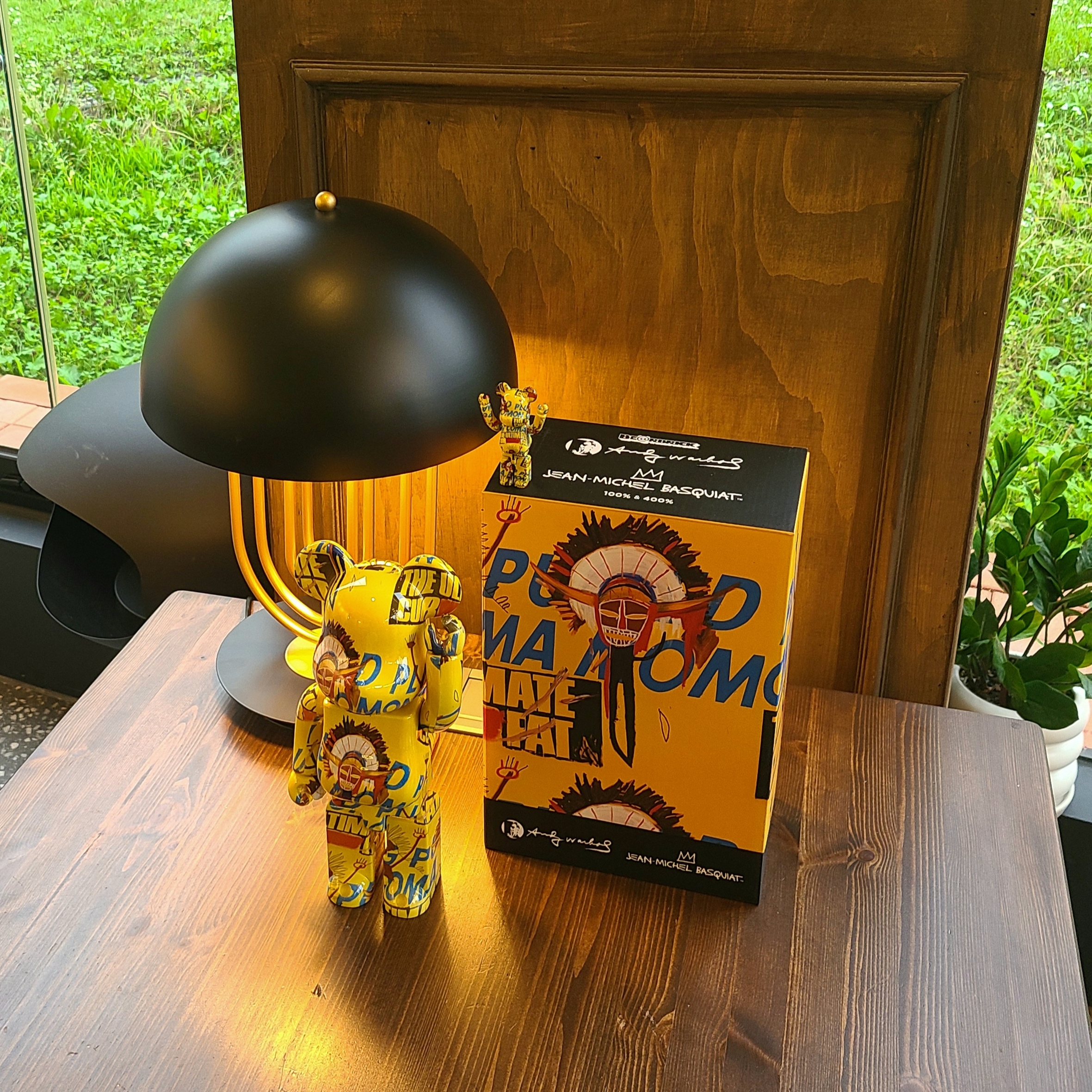 Bearbrick Andy Warhol x Jean-Michel Basquiat #3 100% & 400% Set 착용 스타일 - 1