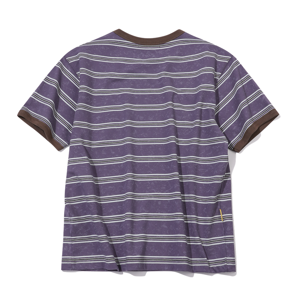 메인부스 러프 스타 스트라이프 티셔츠 퍼플(MAINBOOTH Rough Star Stripe T-shirt Purple) - 2