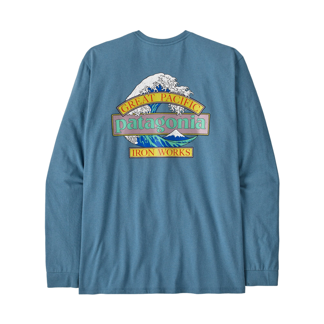 파타고니아 롱슬리브 그레이트 웨이브 리스폰시빌리 티셔츠 쇼어 블루(Patagonia Long Sleeved Great Waves Responsibili T-Shirt Shore Blue) - 2