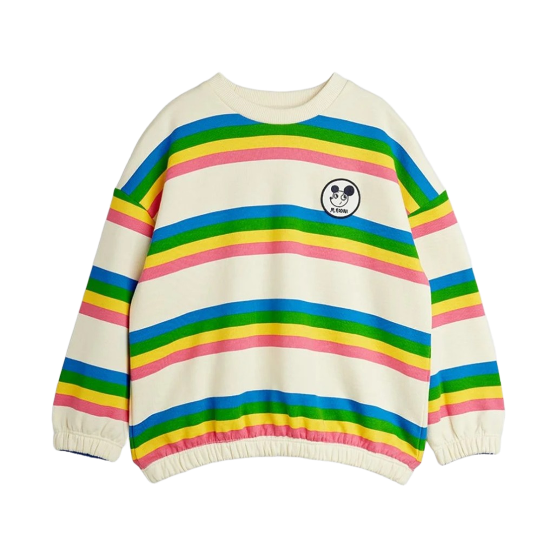 (키즈) 미니 로디니 리츠라츠 스트라이프 스웨트셔츠 멀티((Kids) Mini Rodini Ritzratz Stripe Sweatshirt Multi)
