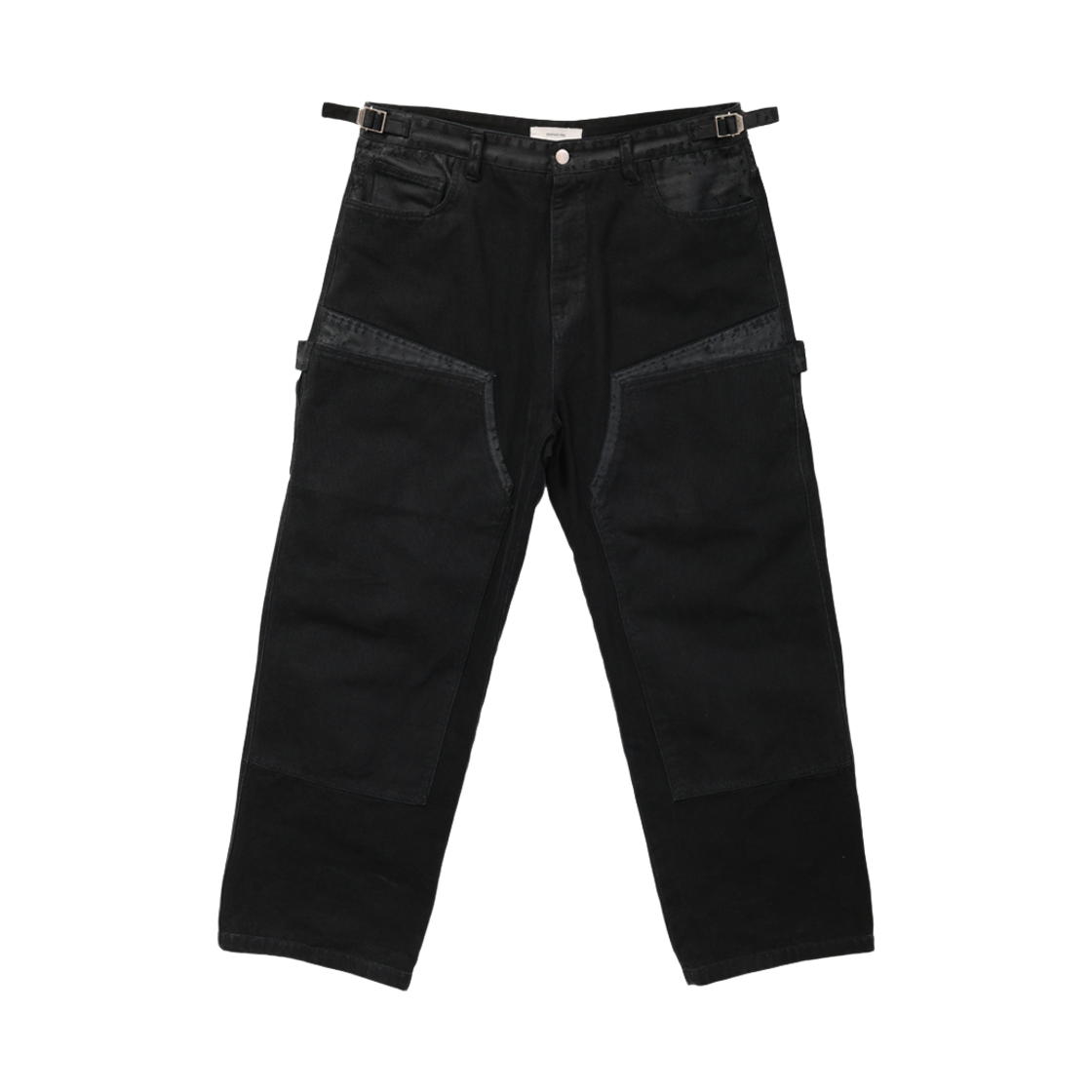 논노드 파티나 더블니 팬츠 페이디드 블랙