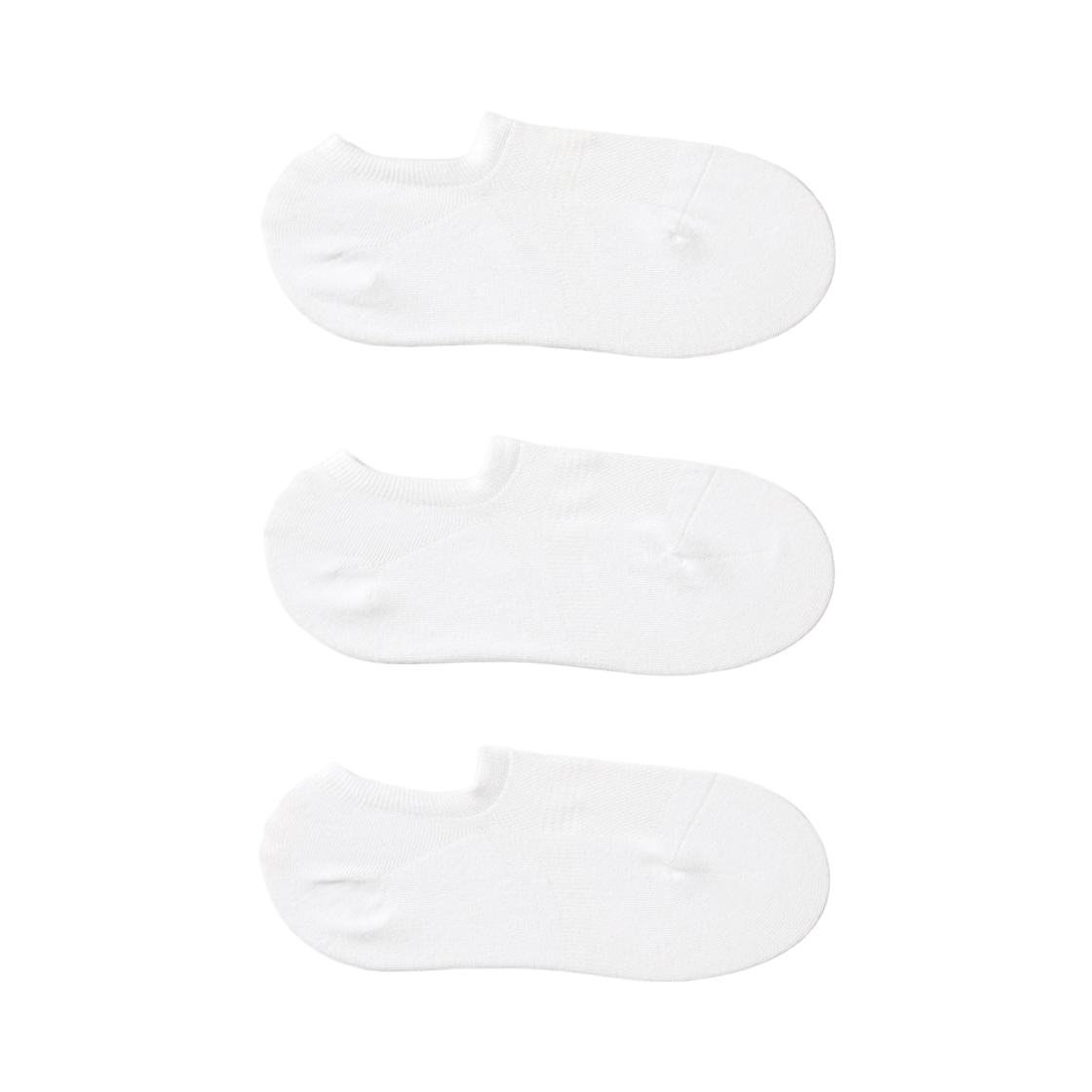 464390-00 (W) Uniqlo Mesh Very Short Socks White (3 Pack)