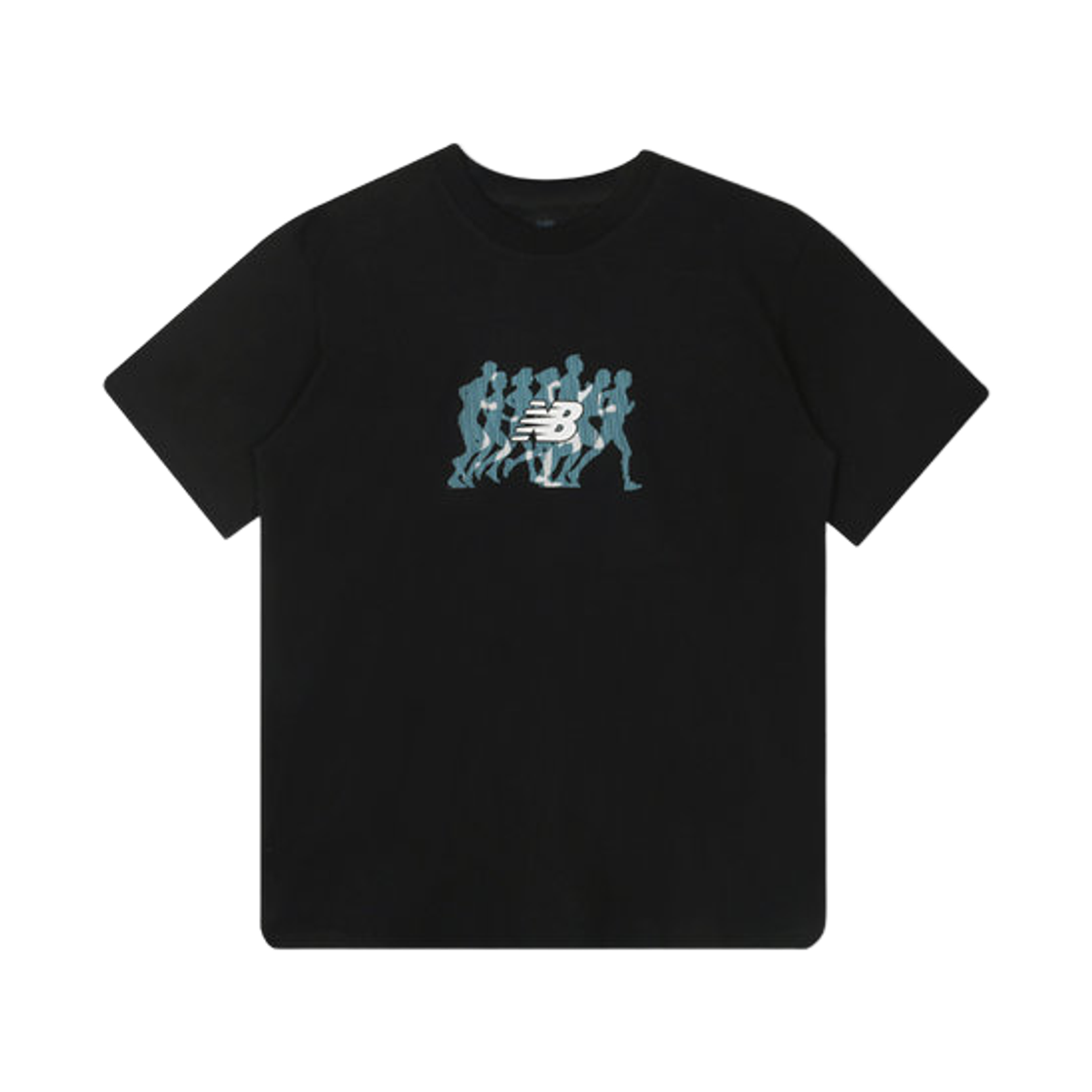 (W) 뉴발란스 러너 티셔츠 블랙((W) New Balance Runner T-Shirt Black)