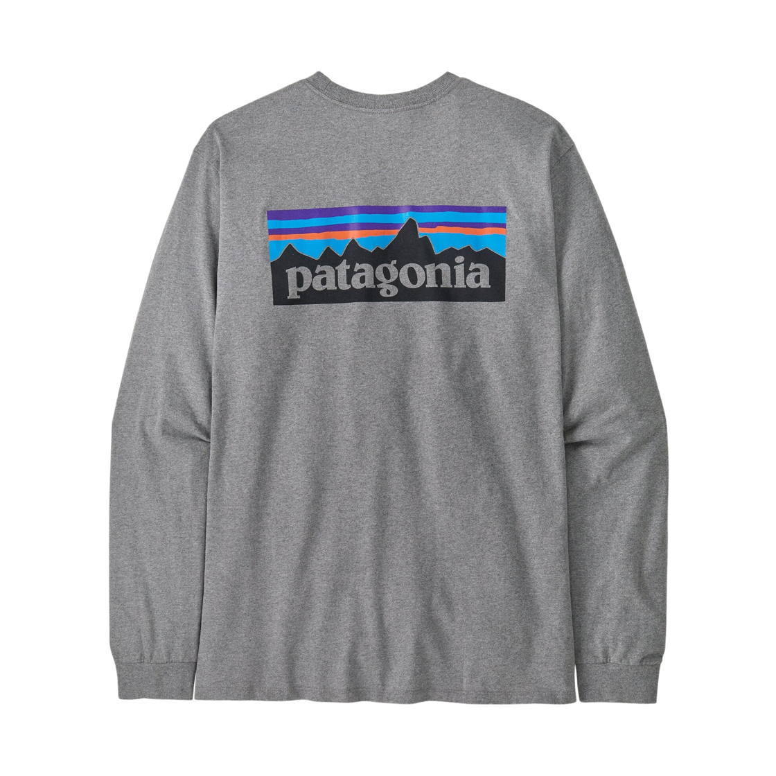 38518 Patagonia P-6 Logo Responsibili L/S T-Shirt Gravel Heather