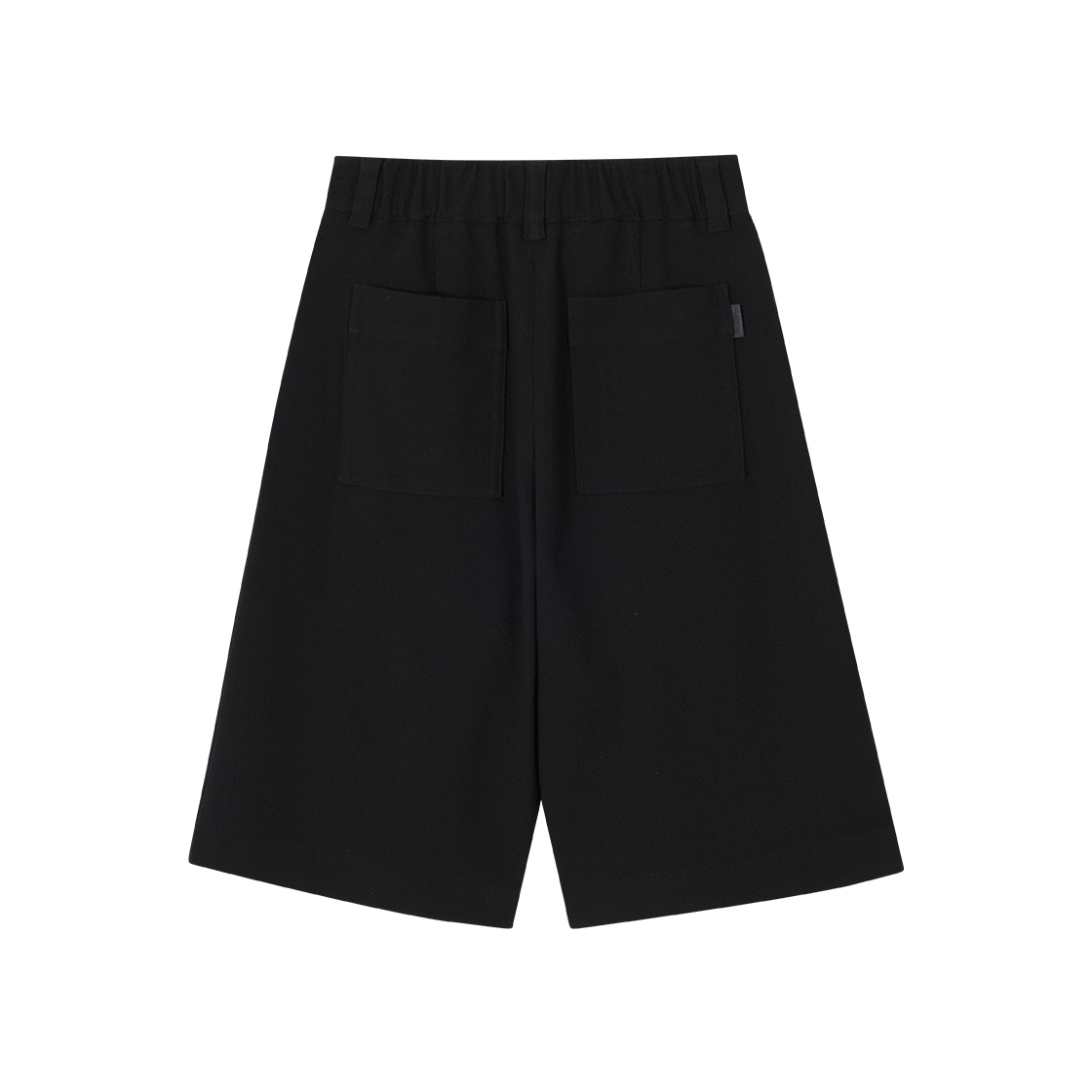 (W) 송지오 어시메트릭 버뮤다 쇼츠 블랙((W) SONGZIO Asymmetric Bermuda Shorts Black) - 2