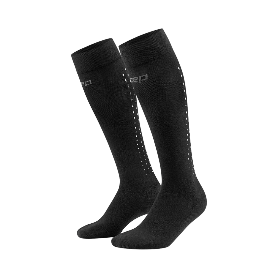 (W) CEP 프로 리커버리 컴프레션 삭스 톨 블랙((W) CEP Pro Recovery Compression Socks Tall Black) - 1
