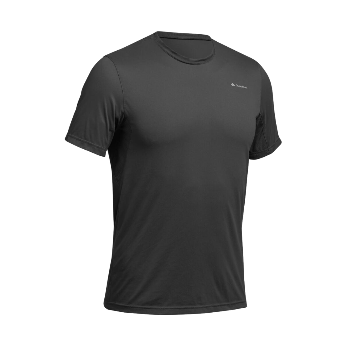 데카트론 남성 등산 반팔 티 MH100 카본 그레이(DECATHLON Men's Hiking Short-Sleeved T-Shirt MH100 Carbon Grey)
