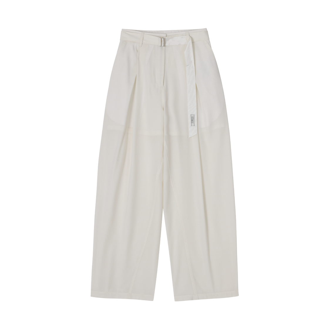 WI2PT221IV (W) SONGZIO Cross Fold Curved Pants Ivory
