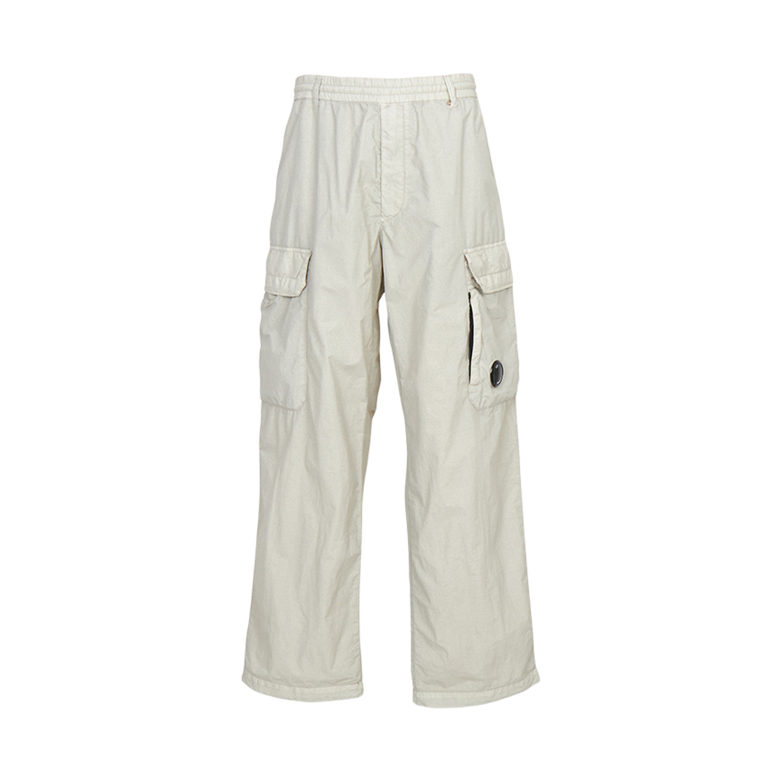 20CMPA140A005991G904 C.P. Company Flatt Nylon Loose Cargo Lens Pants Dove Grey - 26SS