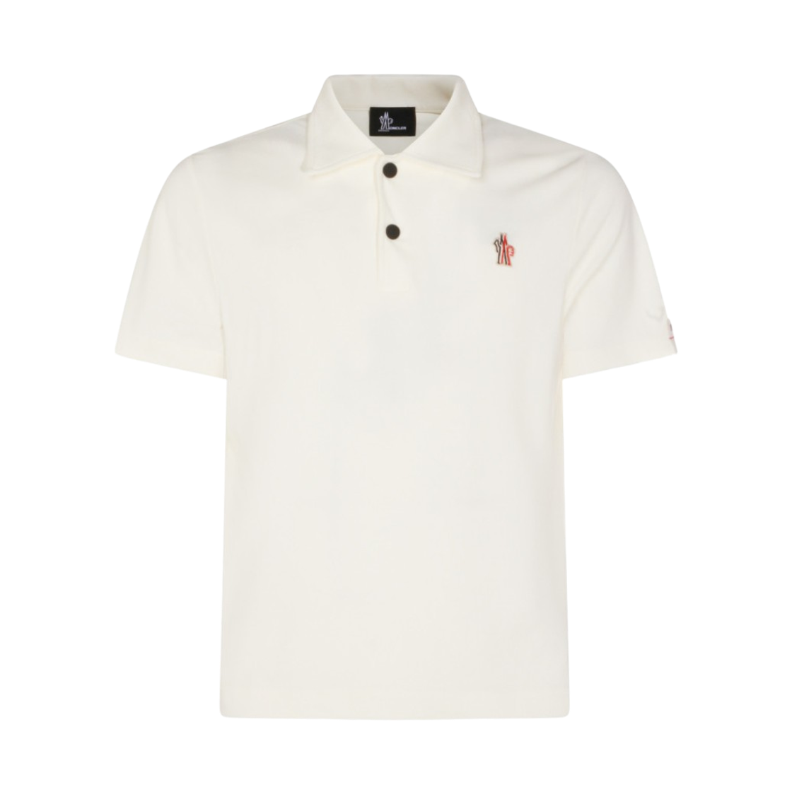 L1-097-8A00004-89AVZ-034 Moncler Grenoble Logo Patch Polo Shirt White - 26SS