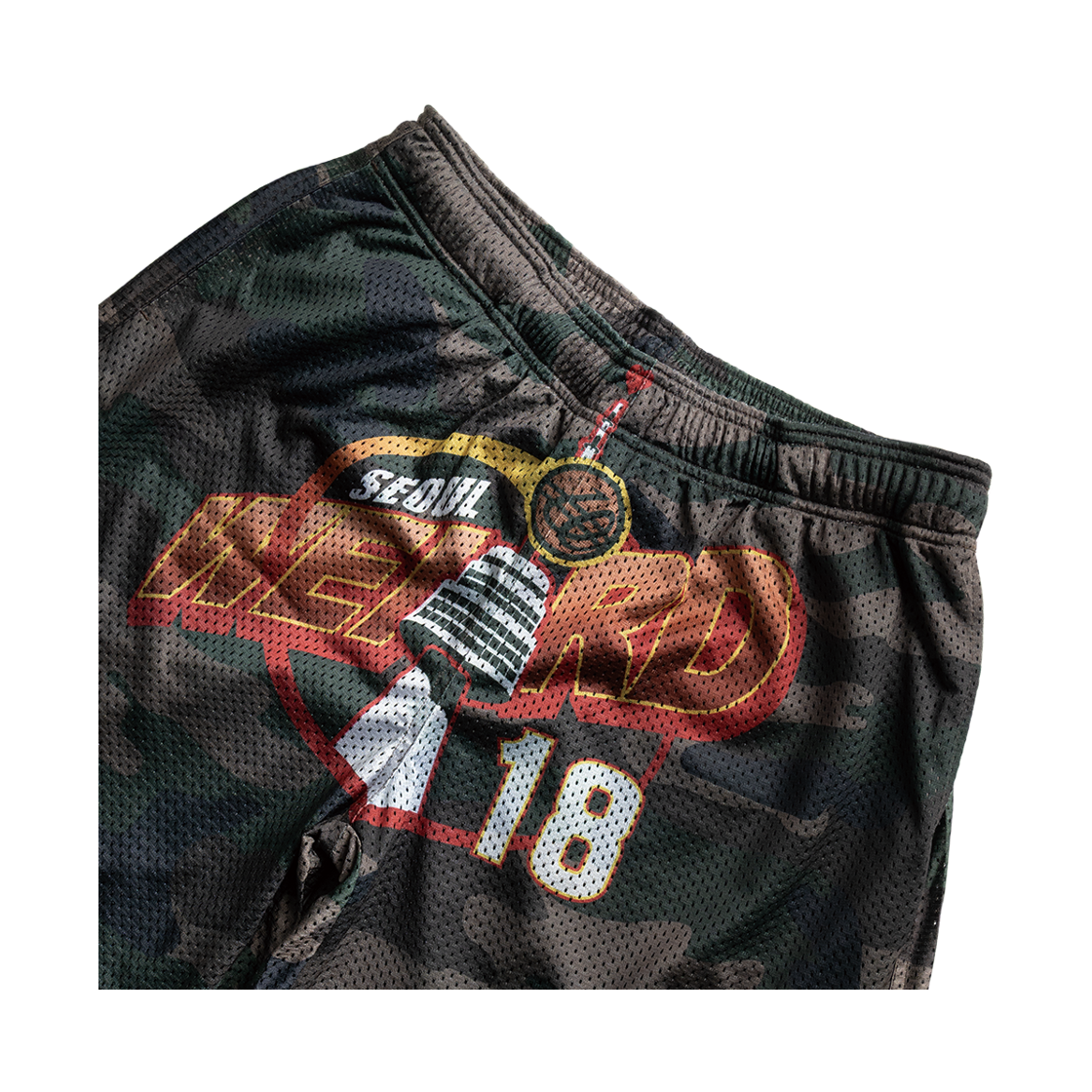 위얼드월드 위얼드타워 카모플라쥬 바스켓볼 팬츠(Weird World Weird Tower Camouflage Basketball Pants) - 3
