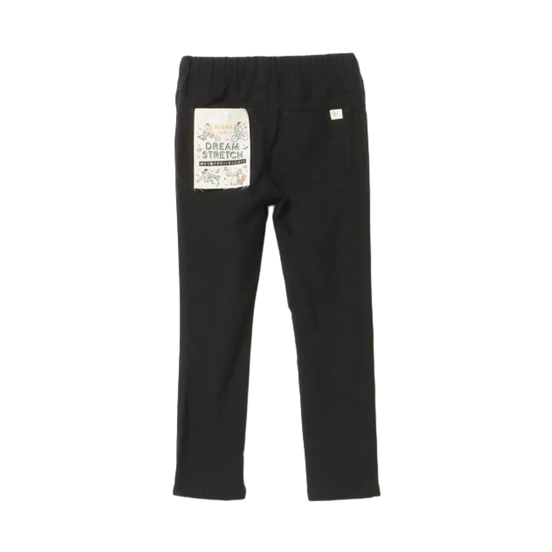(키즈) 빔즈 미니 베이직 스트레치 팬츠 블랙((Kids) Beams Mini Basic Stretch Pants Black) - 2
