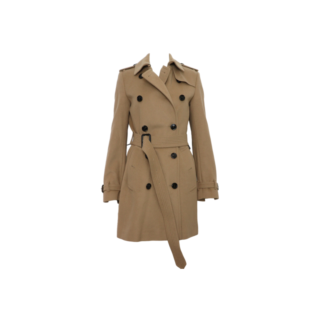 버버리 3929740 런던 베이지 울 캐시미어 혼방 여성 코트 자켓aa62125(Burberry London Beige Wool Cashmere Blend Women Coat) - 1