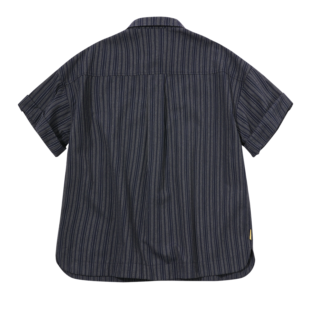 메인부스 패치워크 롤업 셔츠 네이비(MAINBOOTH Patchwork Roll-up Shirt Navy) - 2
