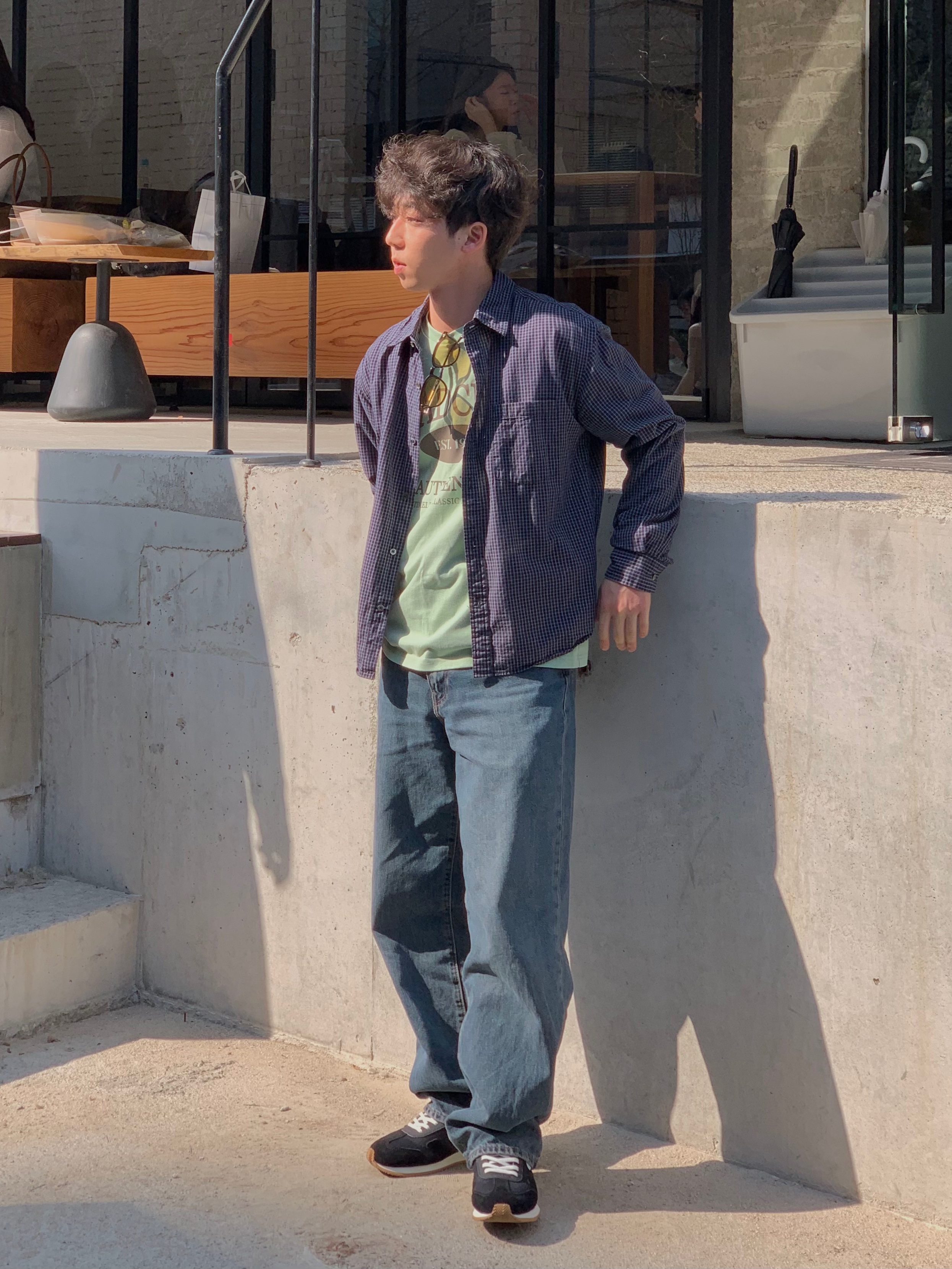 Levi's 578™ Baggy Jean Dark Indigo 착용 스타일 - 1