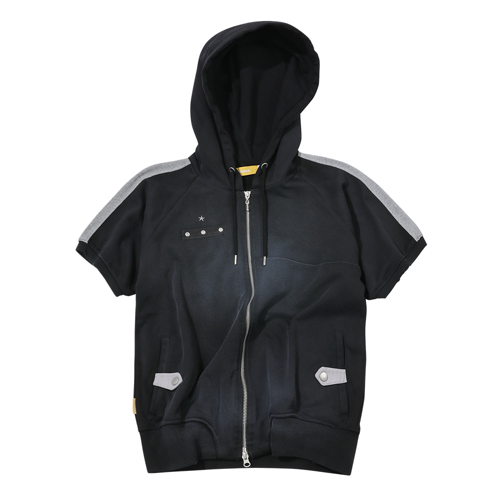 메인부스 초콜릿 후드 집업 블랙(MAINBOOTH Chocolate Hood Zip-up Black)
