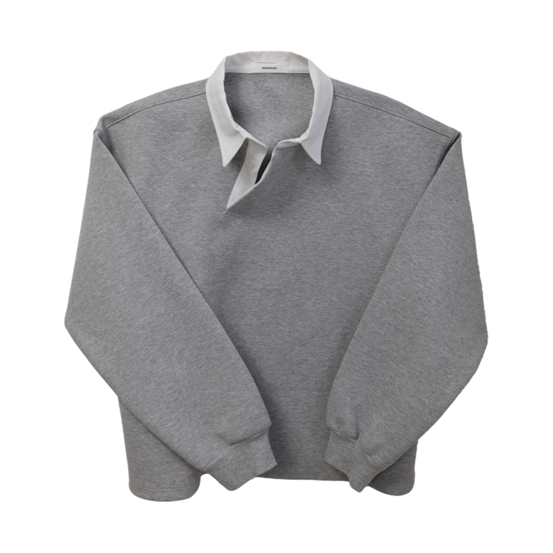 논노드 바이어스 스쿠바 폴로 셔츠 그레이(Nonnod Bias Scuba Polo Shirt Grey)