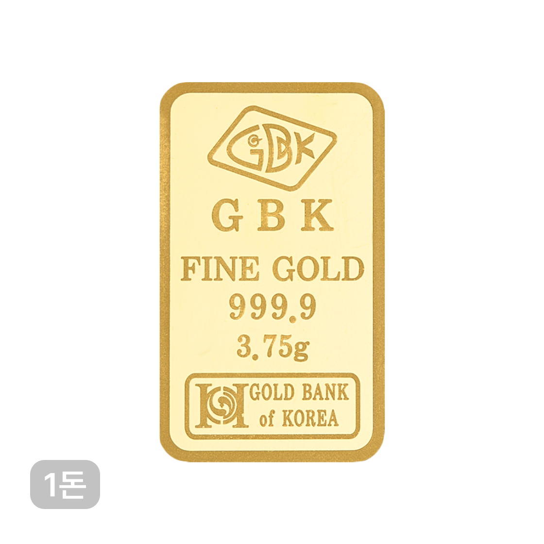 금 3대 검인마크 골드바 3.75g (랜덤 디자인)(Gold The Three Major Hallmarks Gold Bar 3.75g (Random Design))