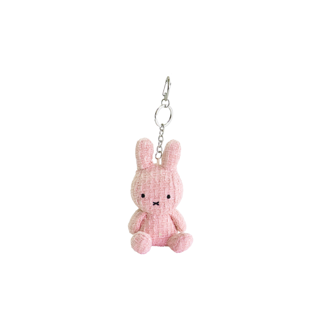 매니어리틀 트위드 미피 키링 파스텔 핑크(Many a Little MIFFY Tweed Keychain Pastel pink)